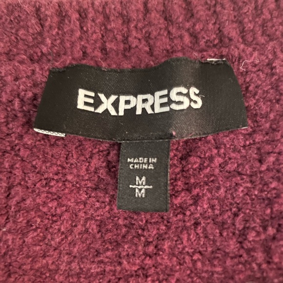 Burgundy Express relaxed sweater, size M - Picture 6 of 8